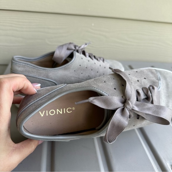Vionic Keke Suede Upper Casual Supportive Sneakers Gray Size 8.5 Women’s - Picture 8 of 10